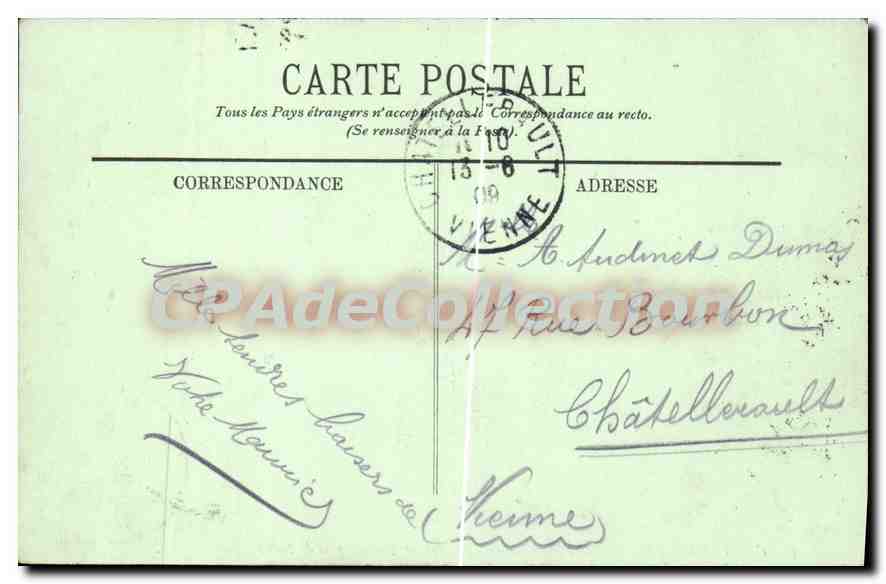CPA Chalons Sur Marne Panorama Vers Les Arts et Métiers — Verso