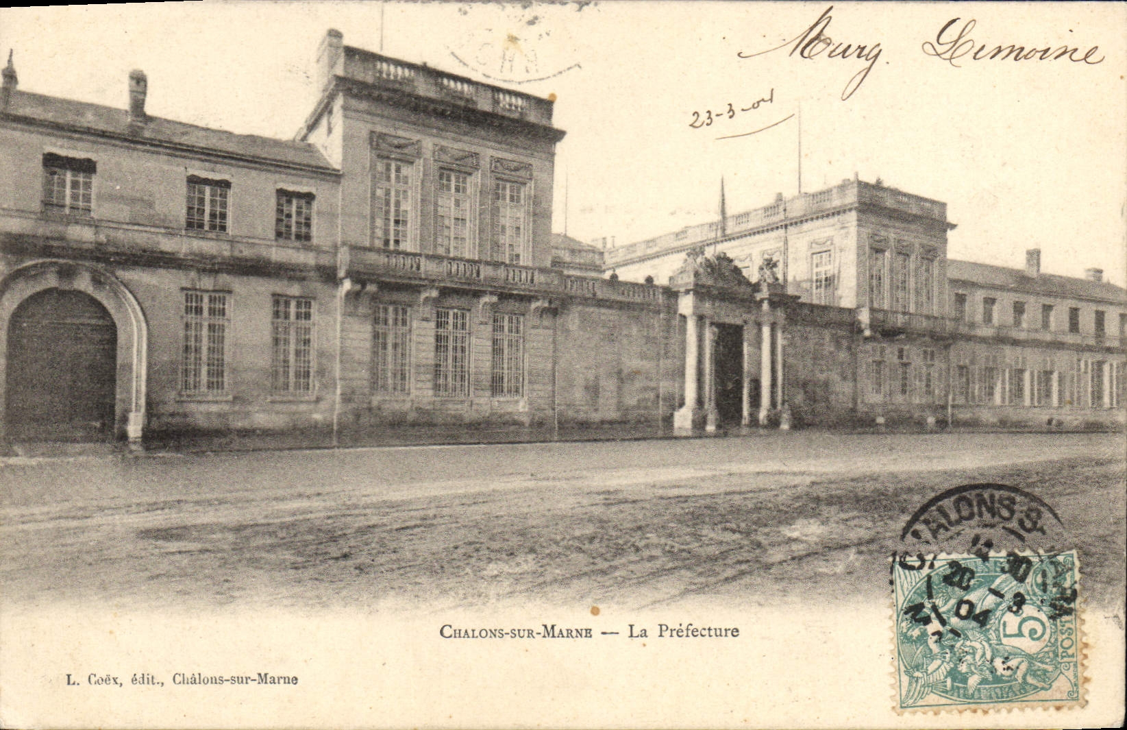 CPA Chalons Sur Marne Le Prefecture