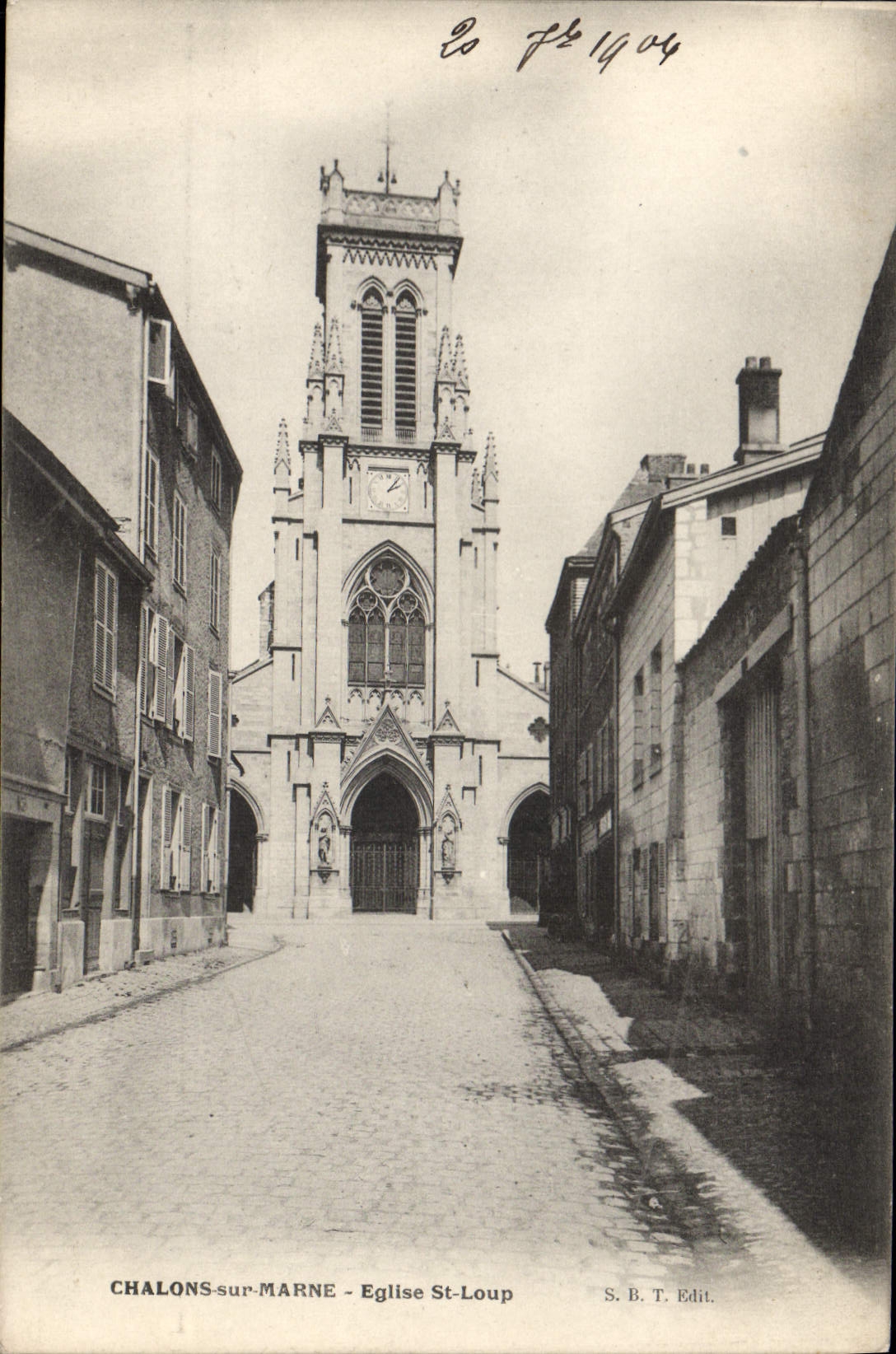 CPA Chalons Sur Marne Eglise St Loup