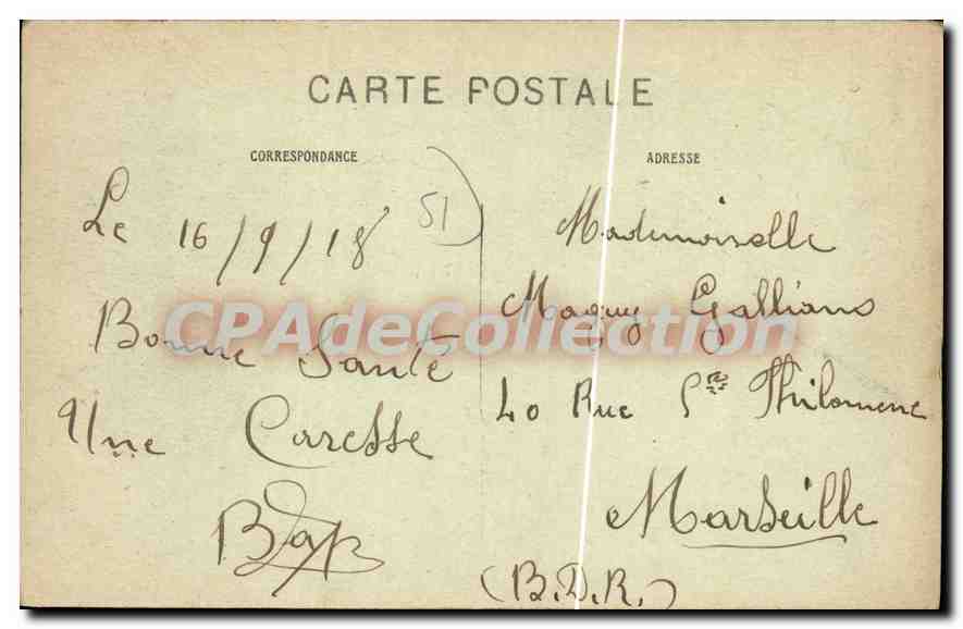 CPA Chalons Sur Marne Bords De Marne Le Barrage — Back