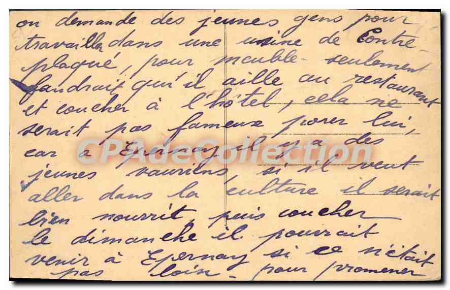 Épernay — Vue générale et le Mont Bernou — CPAdeCollection — Rückseite