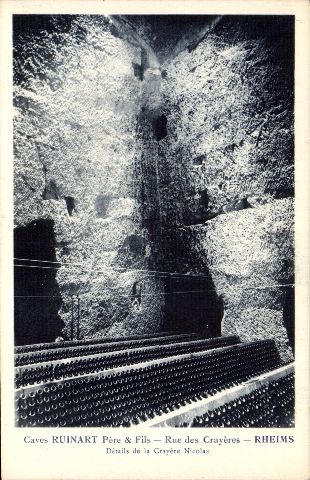 Caves RUINART Père & Fils — Détails de la Crayère Nicolas — Rue des Crayères — REIMS