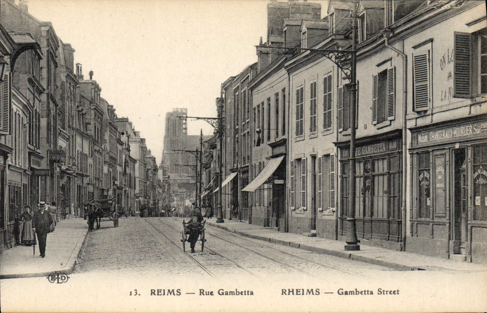 Reims — Rue Gambetta — Éditeur Le Delby, n°13