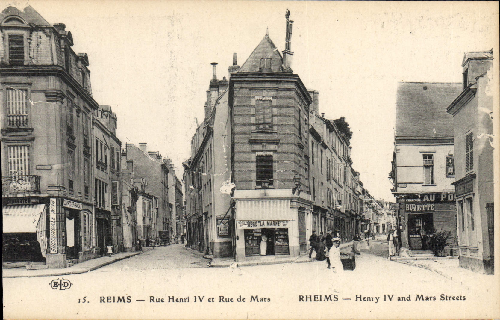 Reims — Rue Henri IV et Rue de Mars — B.D. Éditeur, n°15
