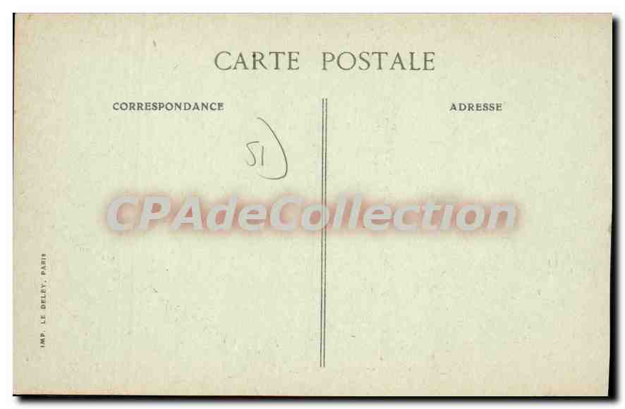 Reims — Rue Henri IV et Rue de Mars — B.D. Éditeur, n°15 — Verso