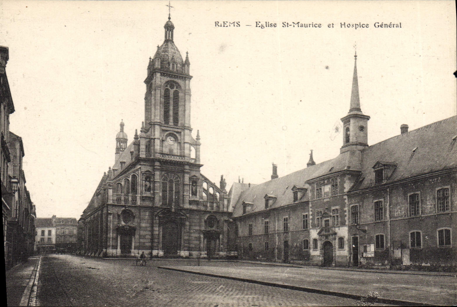Riems — Église Saint-Maurice et Hospice Général