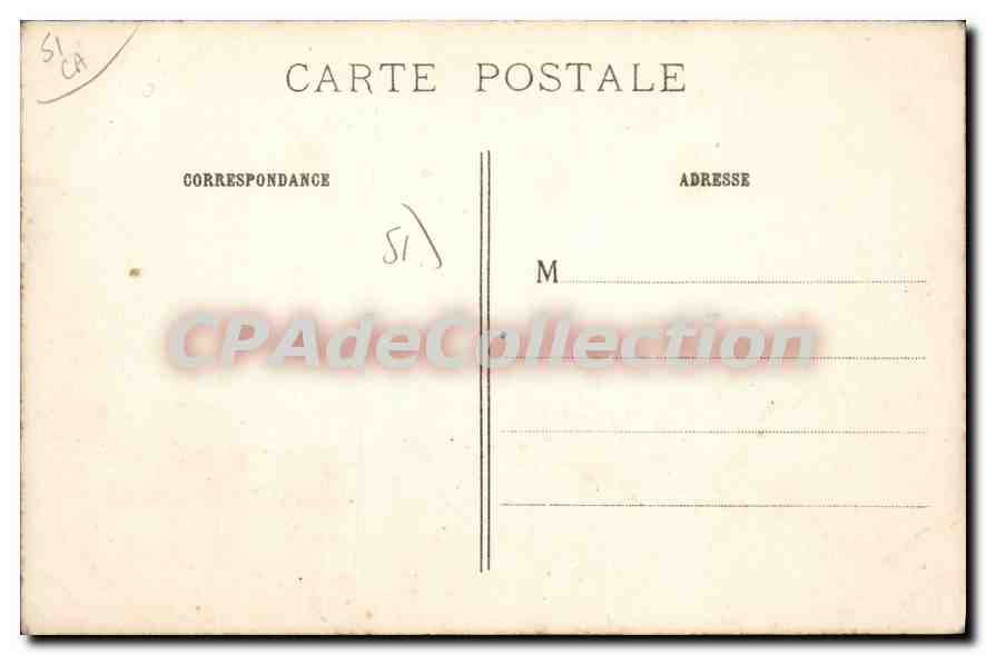 Le faubourg Cérès après le bombardement — Reims — Visé Paris 211 — Rückseite