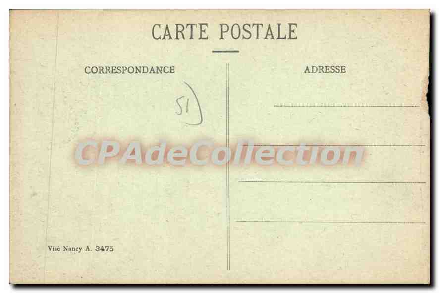 Reims dans ses années de bombardements 1914-15 16 — Rue Cérès — Collection G. Dubois, Reims — Rückseite