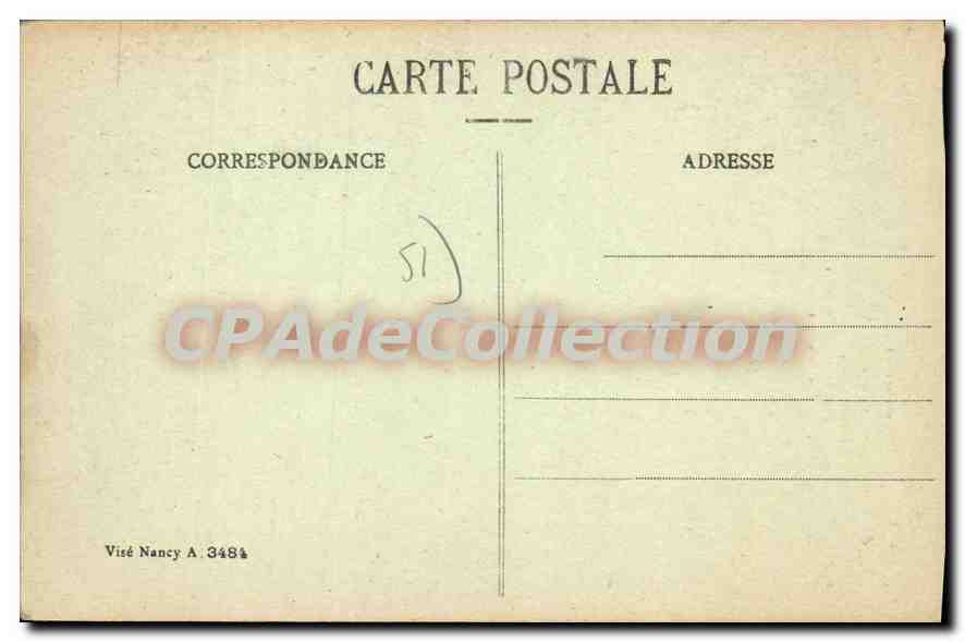 Reims dans ses années de bombardements 1914-15-16 — Rue des Telliers, école d'éducation physique fondée par Paul Georgin — Collection G. Dibbois — Verso