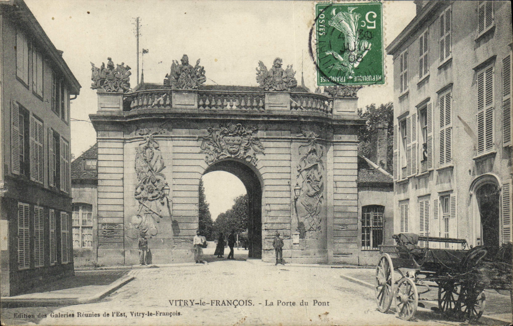 CPA Vitry Le Francois La Porte Du Pont