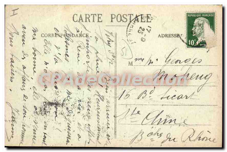 CPA Vitry Le Francois L'Eglise — Verso