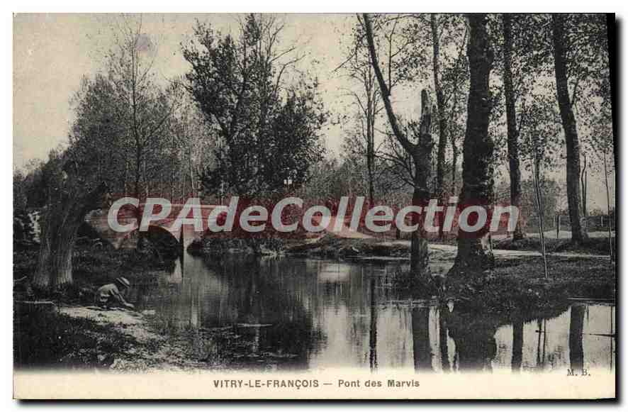 CPA Vitry Le Francois Pont Des Marvis