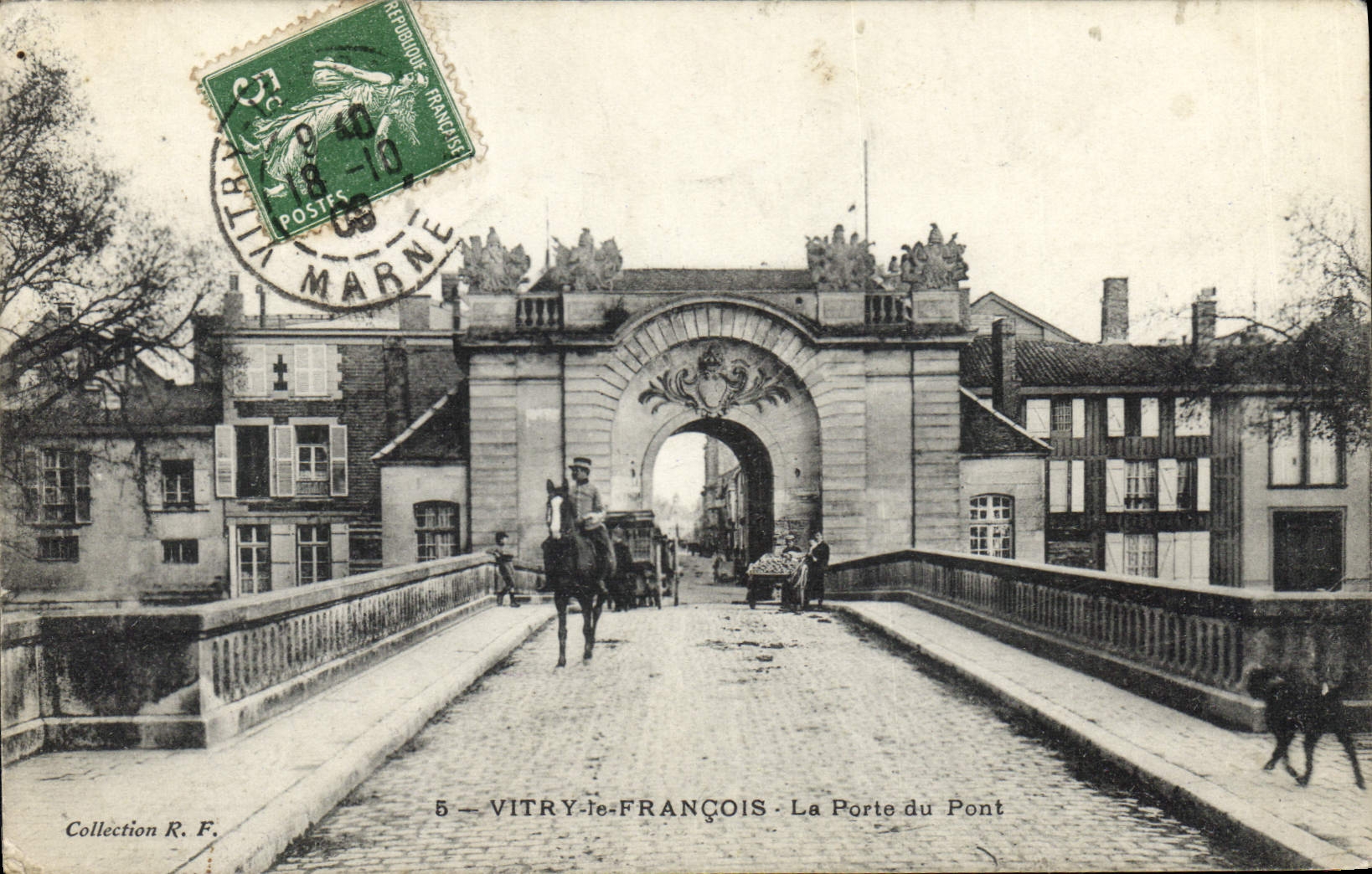 CPA Vitry Le Francois La Porte Du Pont