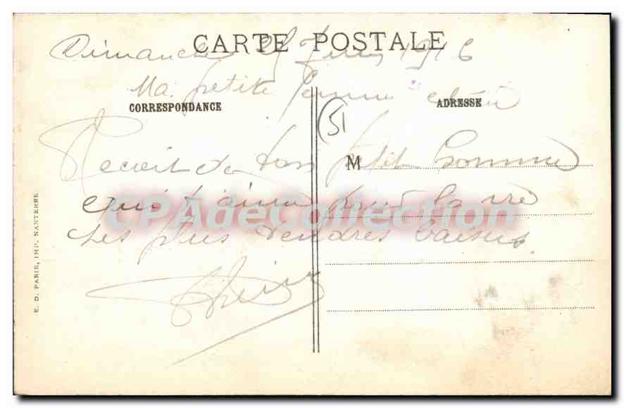 CPA Jonchery Les Ruines Apres Les Terribles bombardements — Back