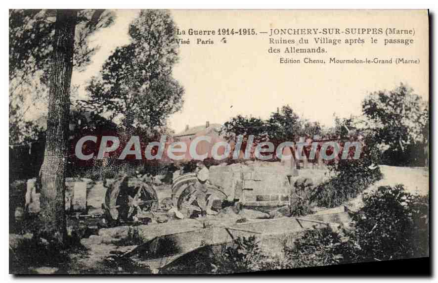 CPA Jonchery Sur Suippes Ruines Du Village