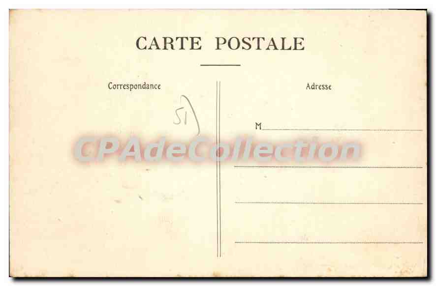 CPA Fismes Ancien Hotel De Ville — Back