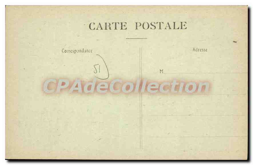 CPA Beaumont Sur Vesle Apres La Guerre — Verso