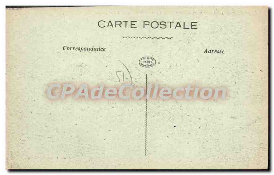 DAMARD en ruines — 2e Bataille de la Marne 1918 — Vue générale — Verso
