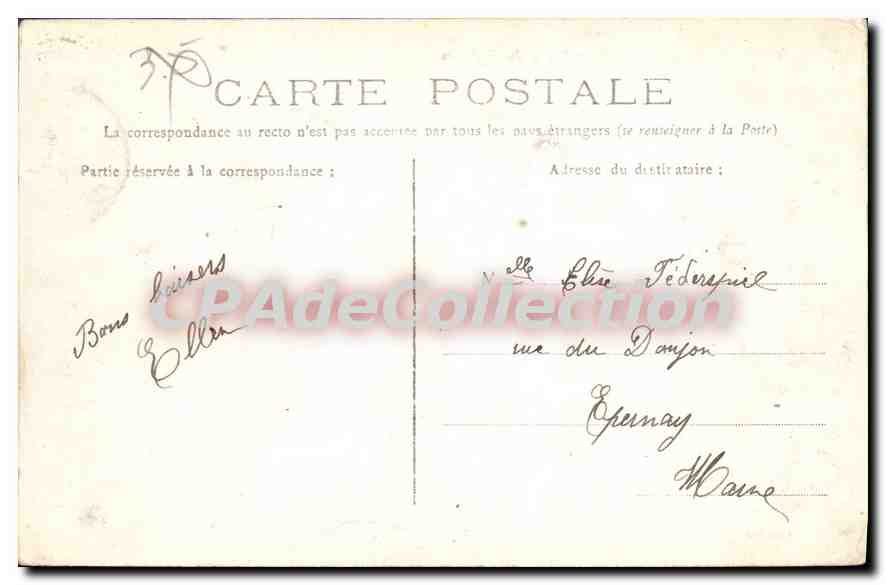 Vienne-le-Château — Butte du Château — Vve Touron, éditeur — Rückseite