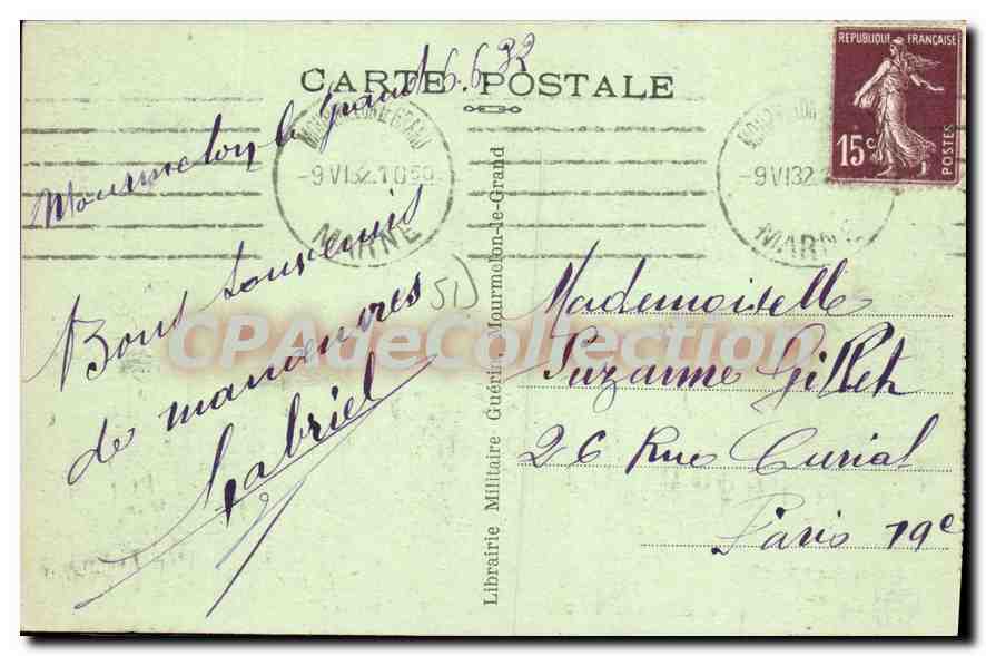 Mourmelon-le-Grand — Entrée du Camp — Librairie Militaire — Back