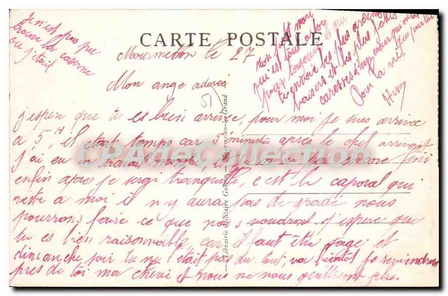 Camp de Mourmelon — Le nouveau camp de Division — Pavillons de troupe (côté est) — Rückseite