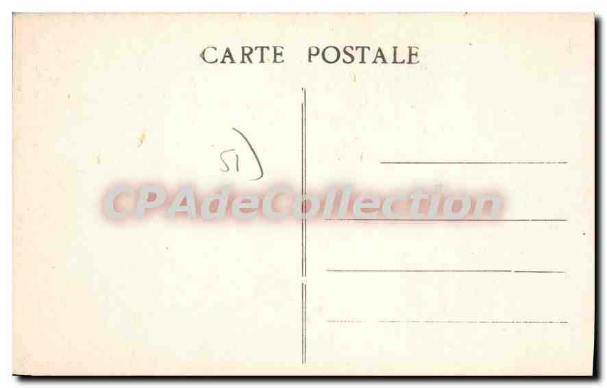 Chambre au Refuge des Cheminots de St-MARTIN-d'ABLOIS — Marne — phot. Poyat, Epernay — Rückseite