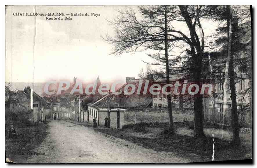 CPA Chatillon sur Marne Entree Du Pays