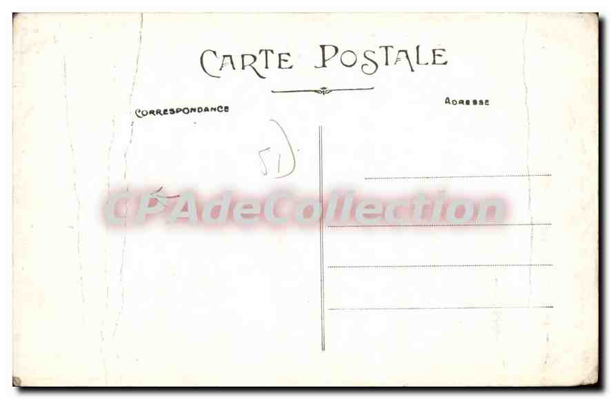 CPA Chatillon sur Marne Entree Du Pays — Back