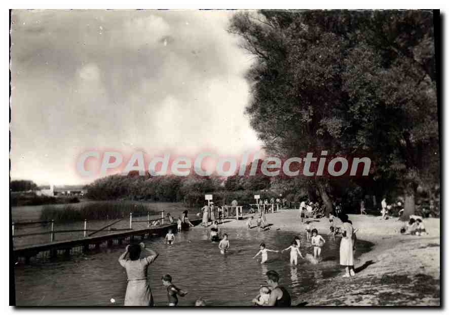 Baignade au bord d'un lac — DORMANS (Marne) — Éditions A. Hébert, DORMANS