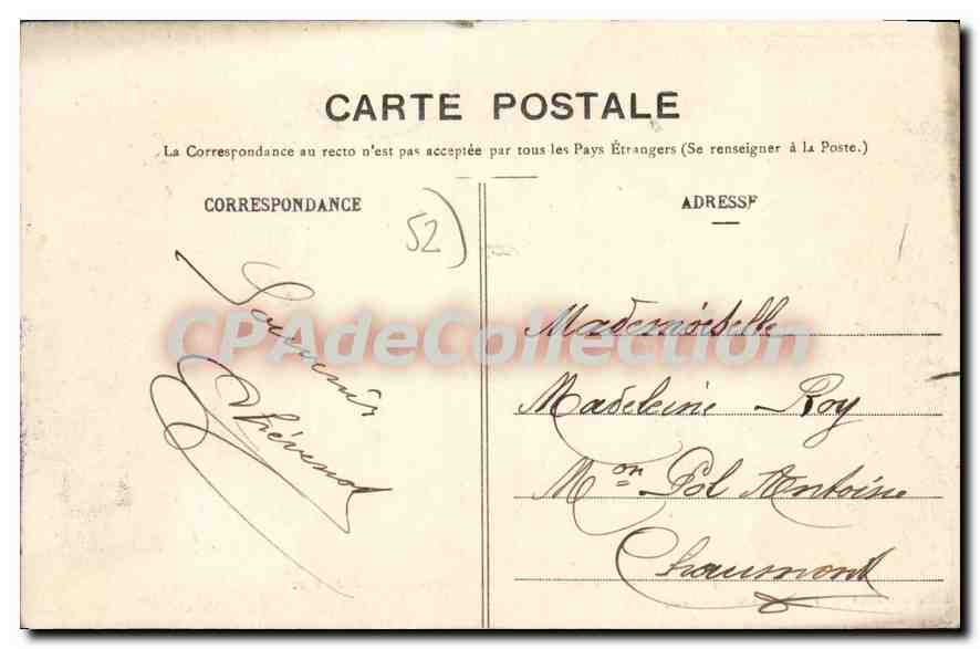 Bourbonne-les-Bains — Le Théâtre - Galeries du Parc — Librairie Dufay, édit. - Imprimeries Réunies, Nancy — Verso
