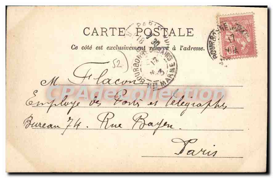 CPA BOURBONNE Les Bains Grands Hotels — Verso
