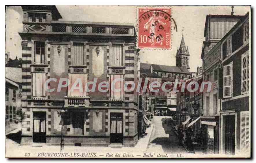 CPA BOURBONNE Les Bains Rue Des Bains