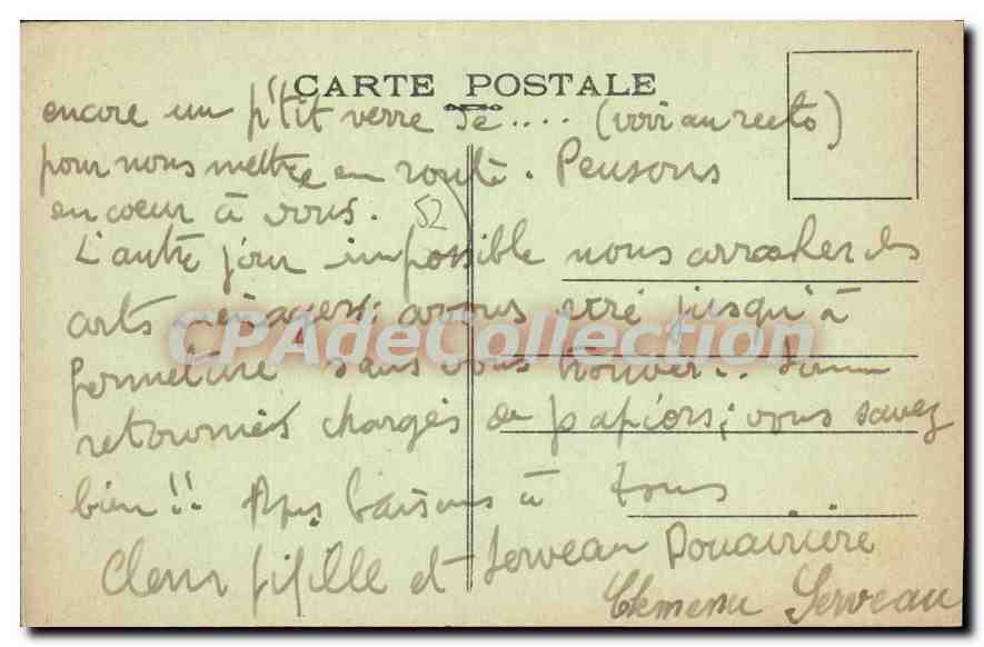 CPA BOURBONNE Les Bains Fontaine Chaude Et I'Hotel Du Parc — Verso