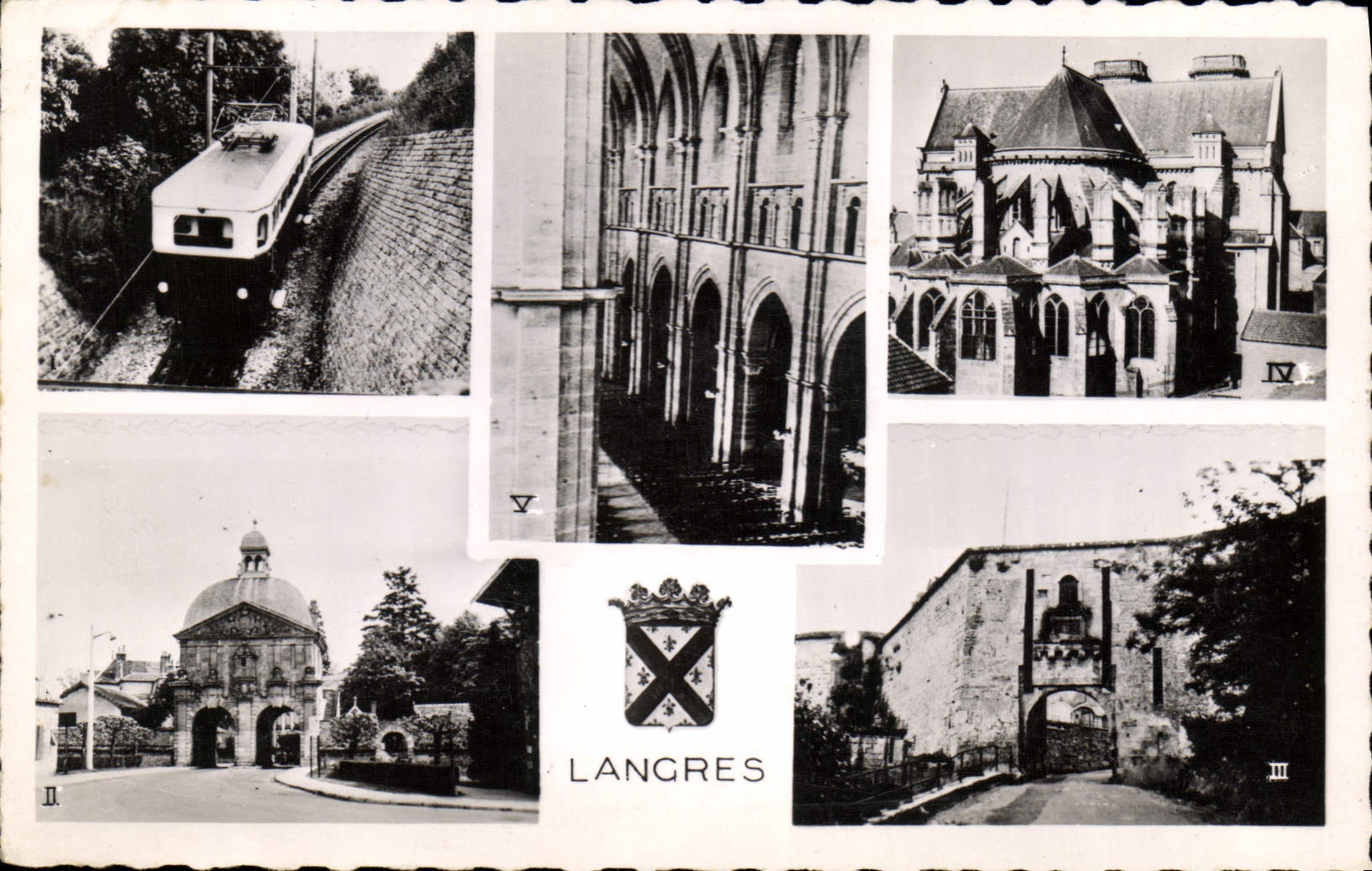 Langres — Vue panoramique — Éditeur Photo Véritable - Voorkant