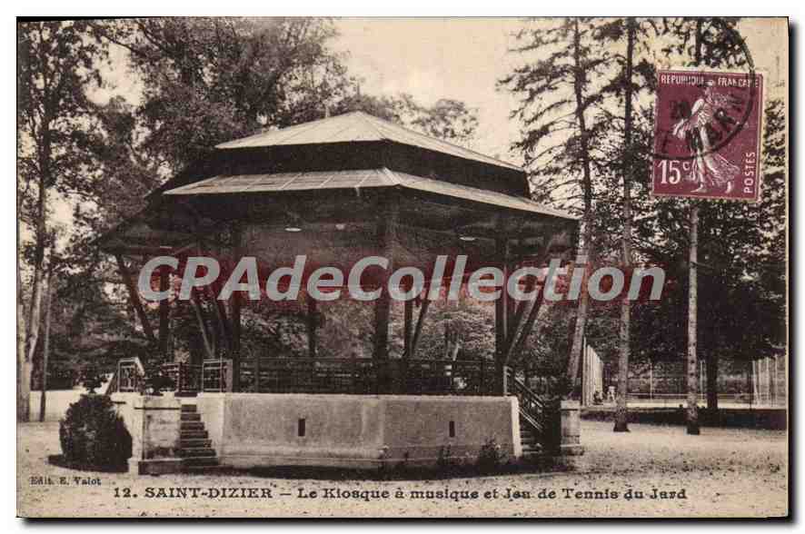 CPA Saint Dizier Le Kiosque A Musique tennis