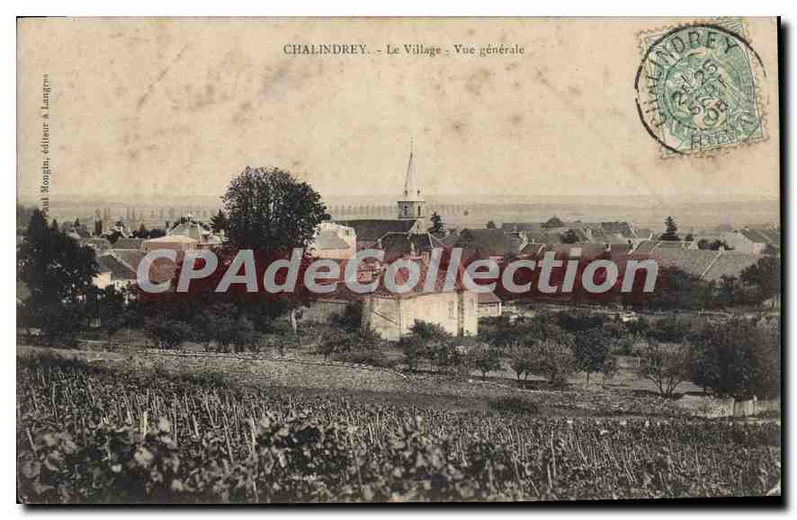 CPA Chalindrey Le Village Vue Generale