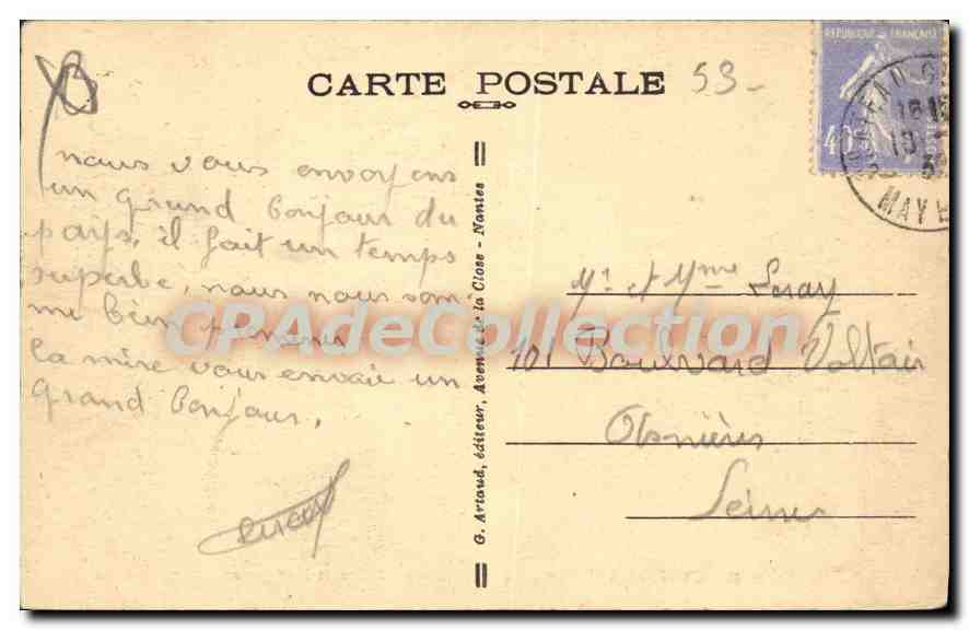 Château-Gaontier — L'Hôpital Saint-Julien et la Mayenne — G. Artaud, éditeur — Reverso