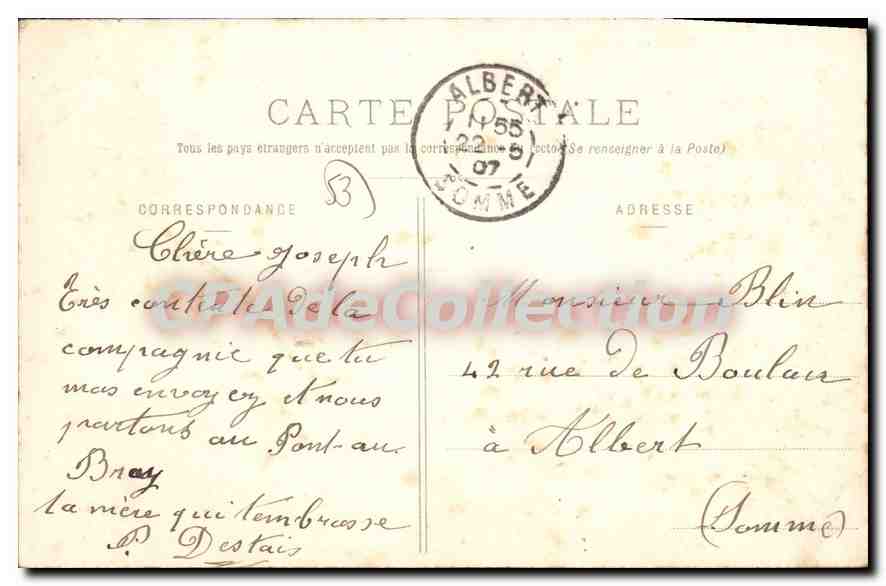 CPA Landivy Ancien Chateau Seigneurial De Mausson — Rückseite