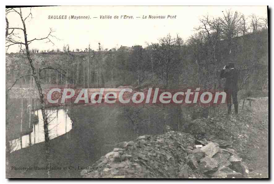 CPA Saulges Mayenne Vallee De I'Erve Le Nouveau Pont
