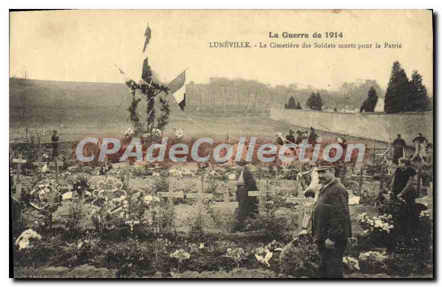 Lunéville - Le Cimetière des Soldats morts pour la Patrie — La Guerre de 1914