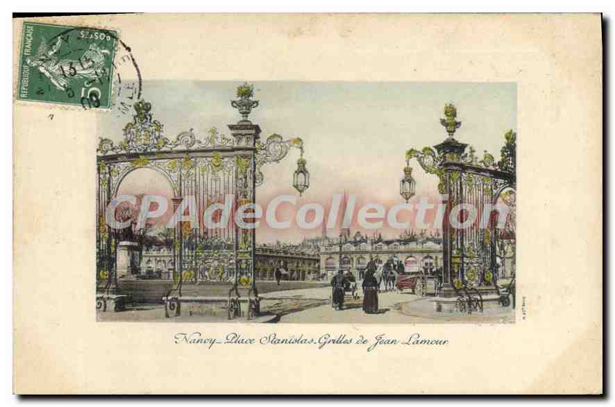 Nancy - Piazza Stanislas - Griglie di Jean Lameur