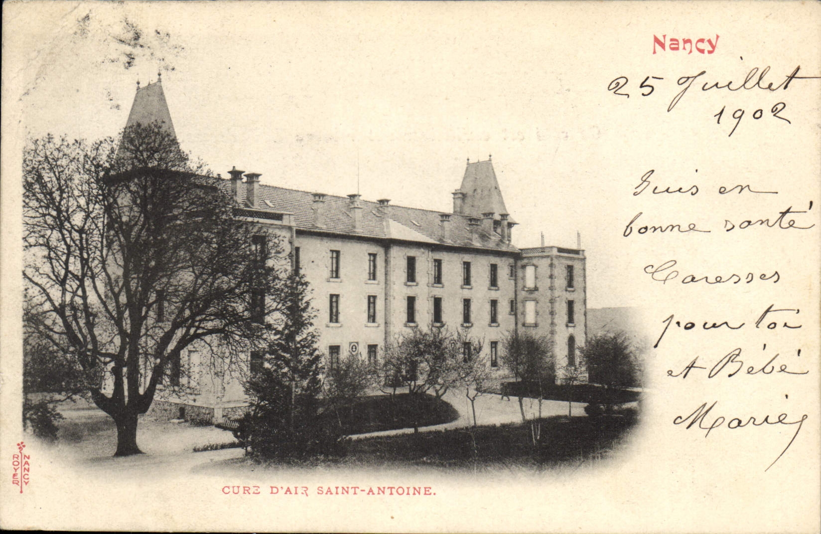 Cure d'air Saint-Antoine — Nancy — Éditeur : Nancy Guillet, n° de série 25
