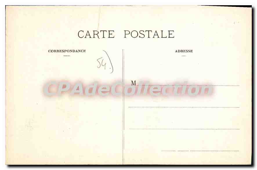 CPA TOUL Caserne de Rigny — Verso