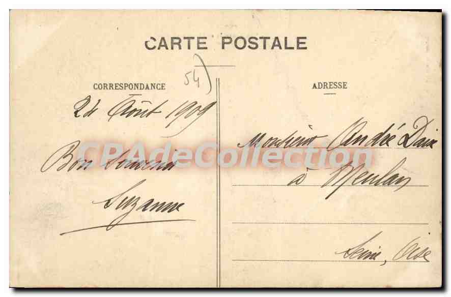 CPA TOUL Vue Generale Et Plateau D'Ecrouves — Verso