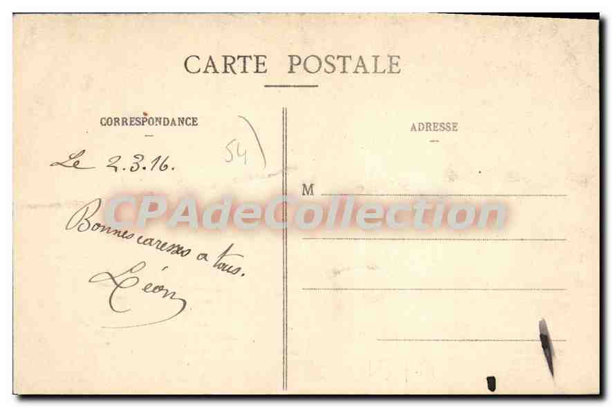 CPA Souvenir De Toul — Verso
