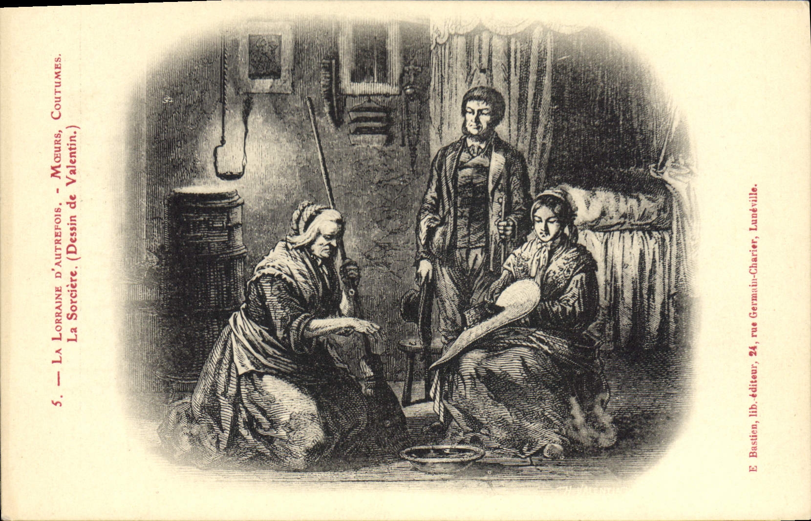 La Sorcière — Lorraine d'Autrefois — E. Bastion, lib. éditeur, 24, rue Germain-Charier, Lunéville