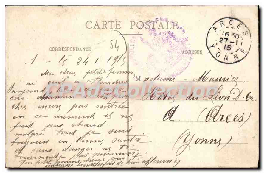 Remainviller — L'église, vue intérieure — La Guerre en Lorraine en 1914 — Back