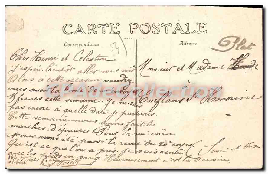 Saint-Nicolas-du-Port — Cucine del 4° Battaglione di Cacciatori — editore sconosciuto, numero di serie non visibile — Verso