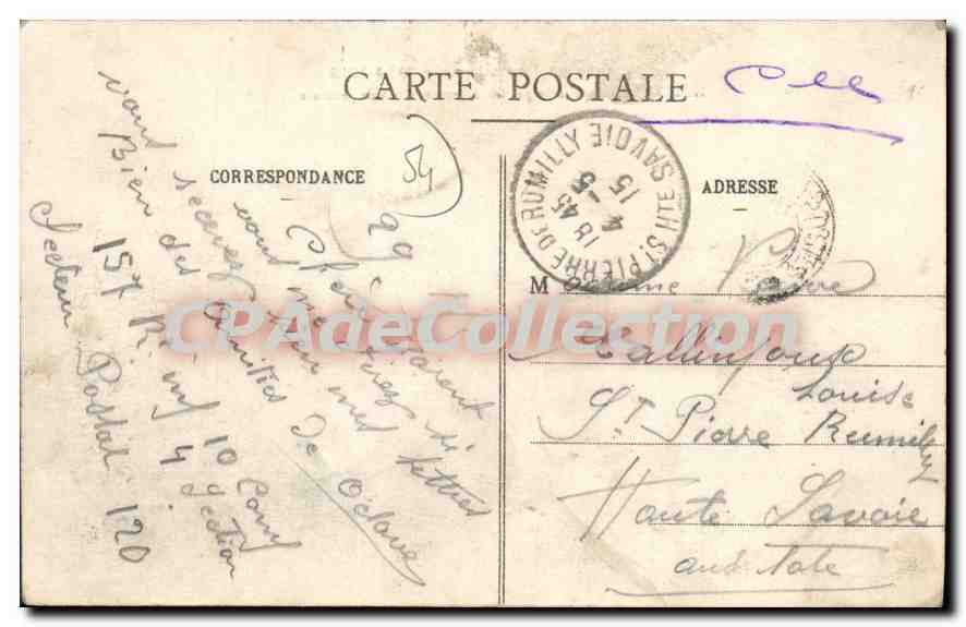 Hudiviller — Vue générale après bombardement — Éditions anonymes — Rückseite