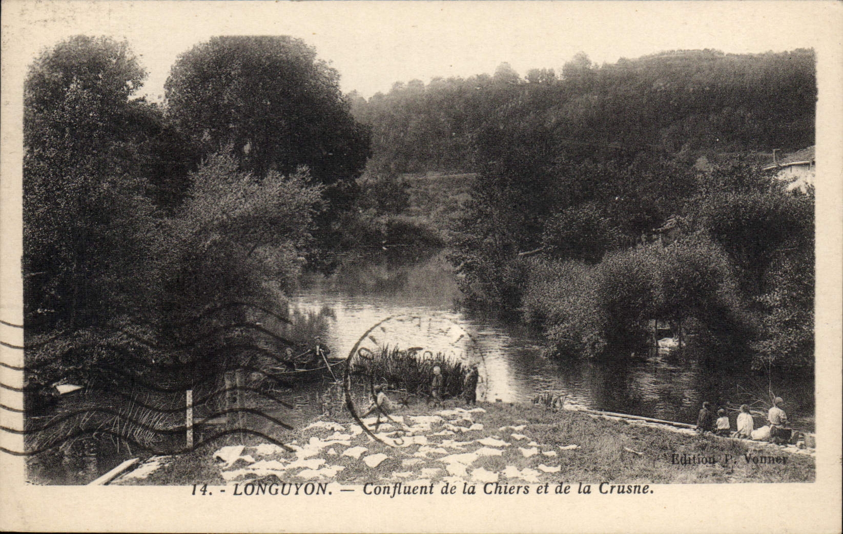 Longuyon — Confluent de la Chiers et de la Crusne — Édition P. Vonner